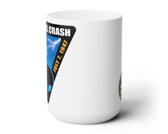 Roswell UFO Crash Ceramic Mug 15oz