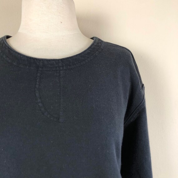 vintage 90s minimal tunic sweatshirt | soft jerse… - image 3