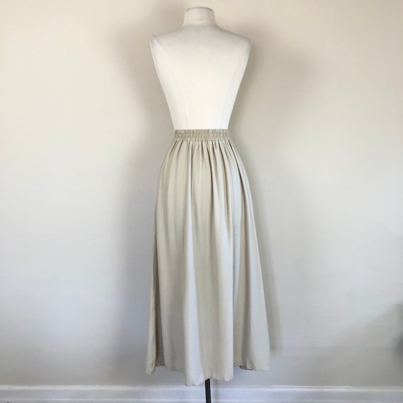 vintage 90s buttermilk button front skirt | minim… - image 4