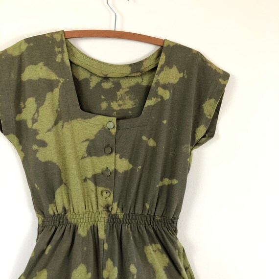 vintage army green tie dye jumpsuit | coverall ro… - image 7