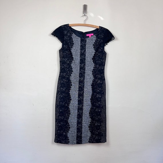 vintage y2k Betsey Johnson dress | black and whit… - image 5