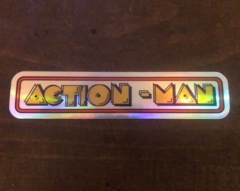 Action Man Foil Sticker