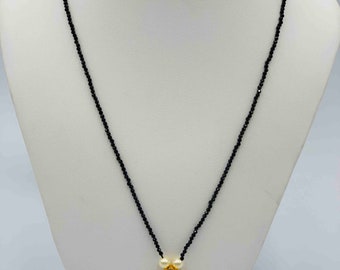 Uncut CZ Stones Pendant/ Black Beads Chain/ Mangalsutram/ Black Diamond Beads Chain/ Wedding Chain/ Party Wear Chain