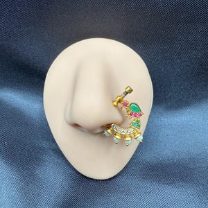 Piercing no nariz / Nuth / Mukuthi / Mukku Pudaka / Piercing no nariz com clipe / Piercing no nariz com pressão / Piercing no nariz com pedras / Piercing no nariz tradicional