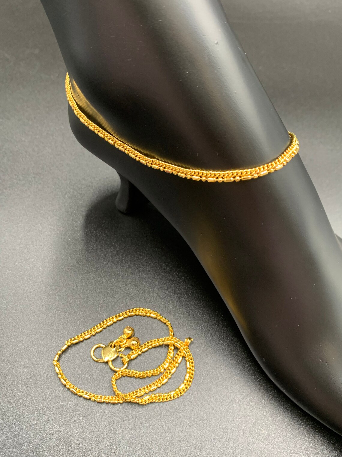 gold simple payal
