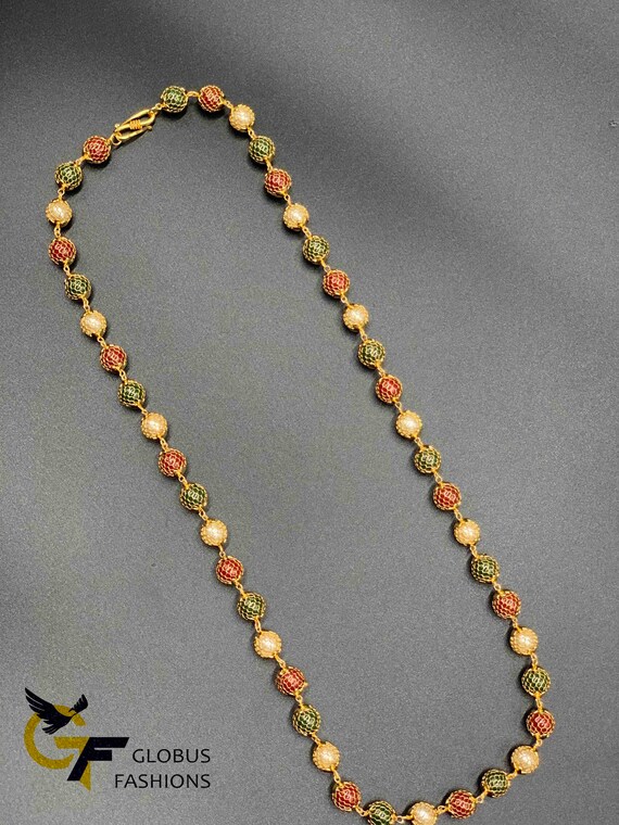Color Beads Chain/ Coral Beads - Etsy 