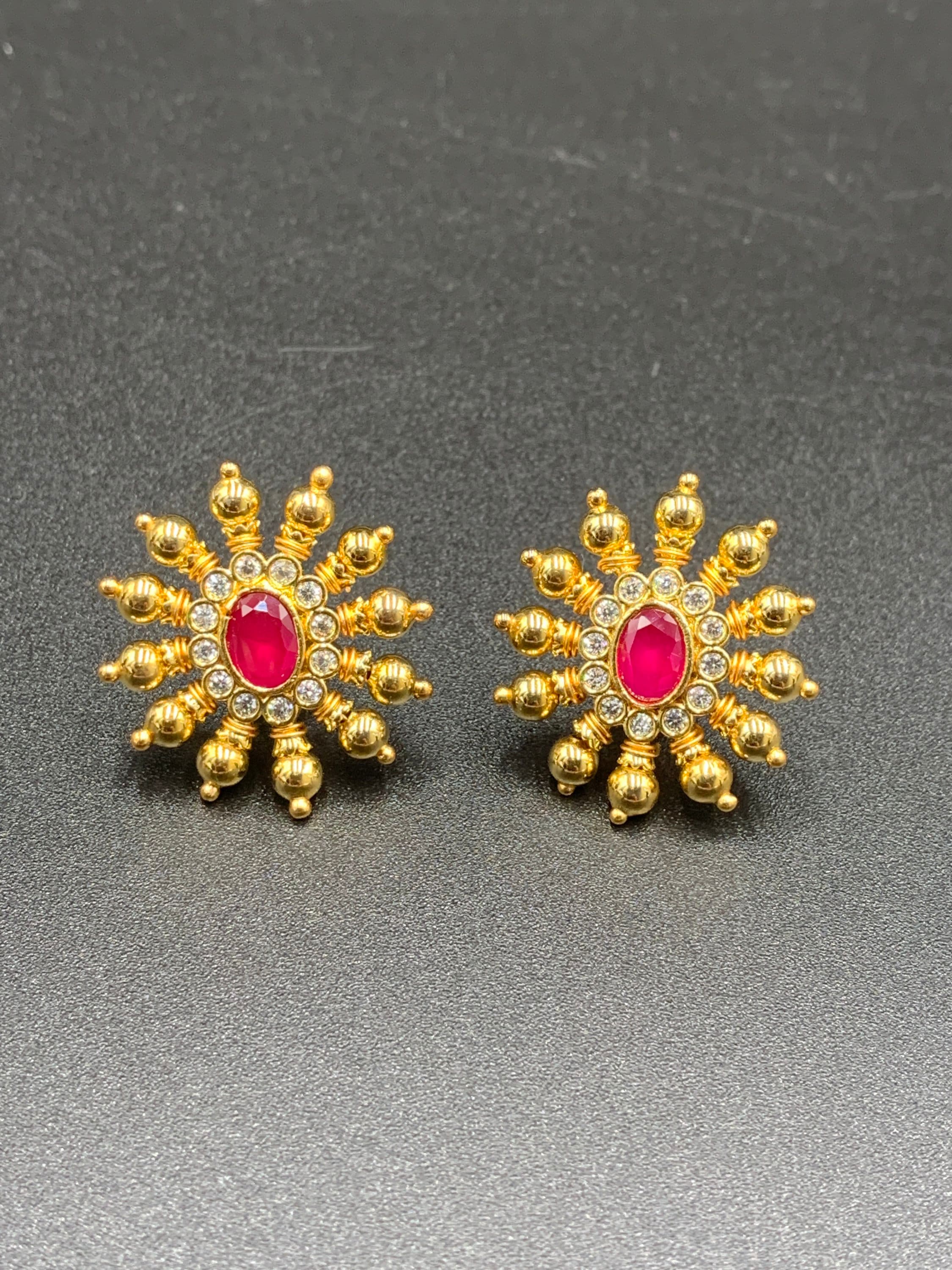Changeable gold earrings sale online