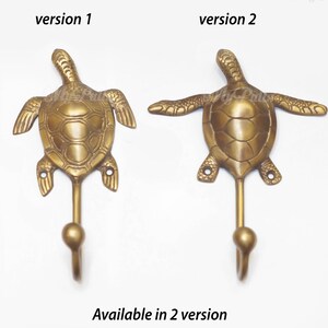 Solid Brass Turtle Wall Hook - Unique Decorative Strong wall Hook for Stylish Home Decor