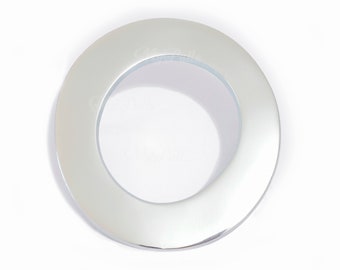 4.72" inches Solid Brass Round Pull Chrome Silver Cabinet Drawer Door Handle Pulls