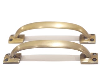 5.00" Set of 2 pcs Solid Brass Western Classic Bar Handle Pulls | Cabinet Drawer Dresser door handle pulls