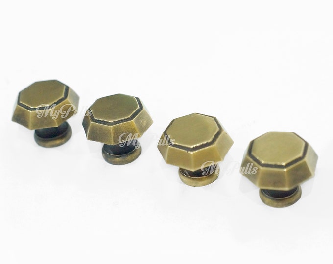 SOLID BRASS Retro Bottle Caps knob Pulls Handle Cabinet Drawer Dresser Kitchen Knob Pulls Handle
