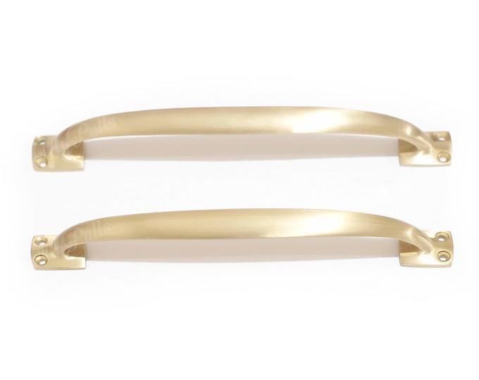 8.66" inches Solid Brass Long Western Classic Bar Handle Pulls Brass Cabinet Knob Pull Handle