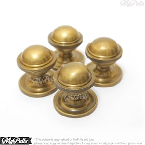 1.77" in Big Brass Classic Knob Pulls | Cabinet Solid Brass Drawer Handle Knob Pulls