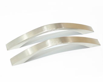 Solid Brass Silver Doff Pulls – 6.69" Western Cabinet & Drawer Pulls (Set of 2)