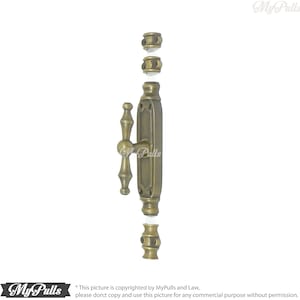 Solid Brass Espagnolette Door Latch lock Bamboo Cremone Bolt Latch Door Lock and Bolt set