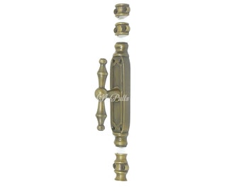 Solid Brass Espagnolette Door Latch lock Bamboo Cremone Bolt Latch Door Lock and Bolt set