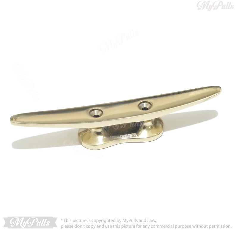 5.51 Lot 2 pcs Solid brass Boat Cleat Hooks GOLD Finish Etsy