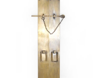 16.00" inches Solid Brass Large Drawer LATCH Cabinet Pin Slot LATCH Door Lock