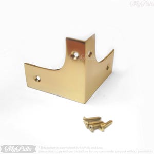 Brass corner protectors for table furniture hardware