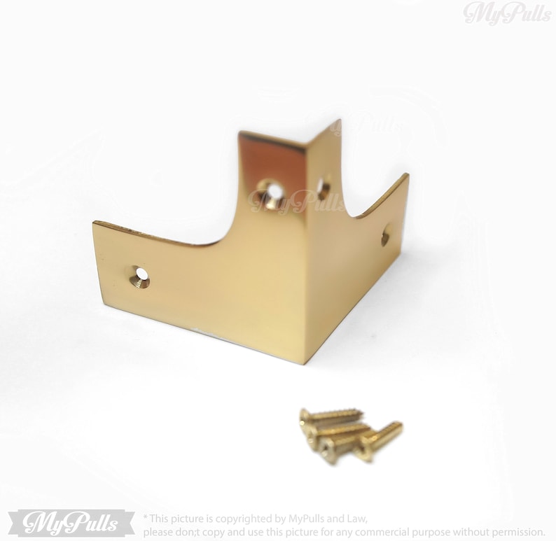 Brass corner protectors for table furniture hardware