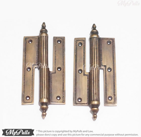 6 41 Inches Set Pair 2 Pcs Solid Brass French Door Etsy
