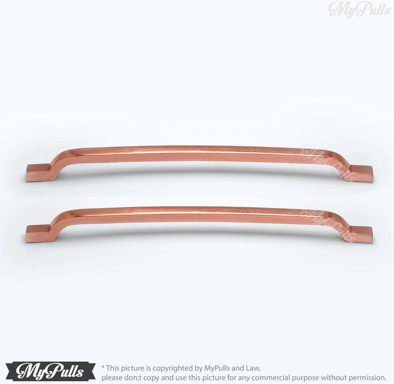 11 88 Solid Brass Rose Gold Handle Western Classic Etsy