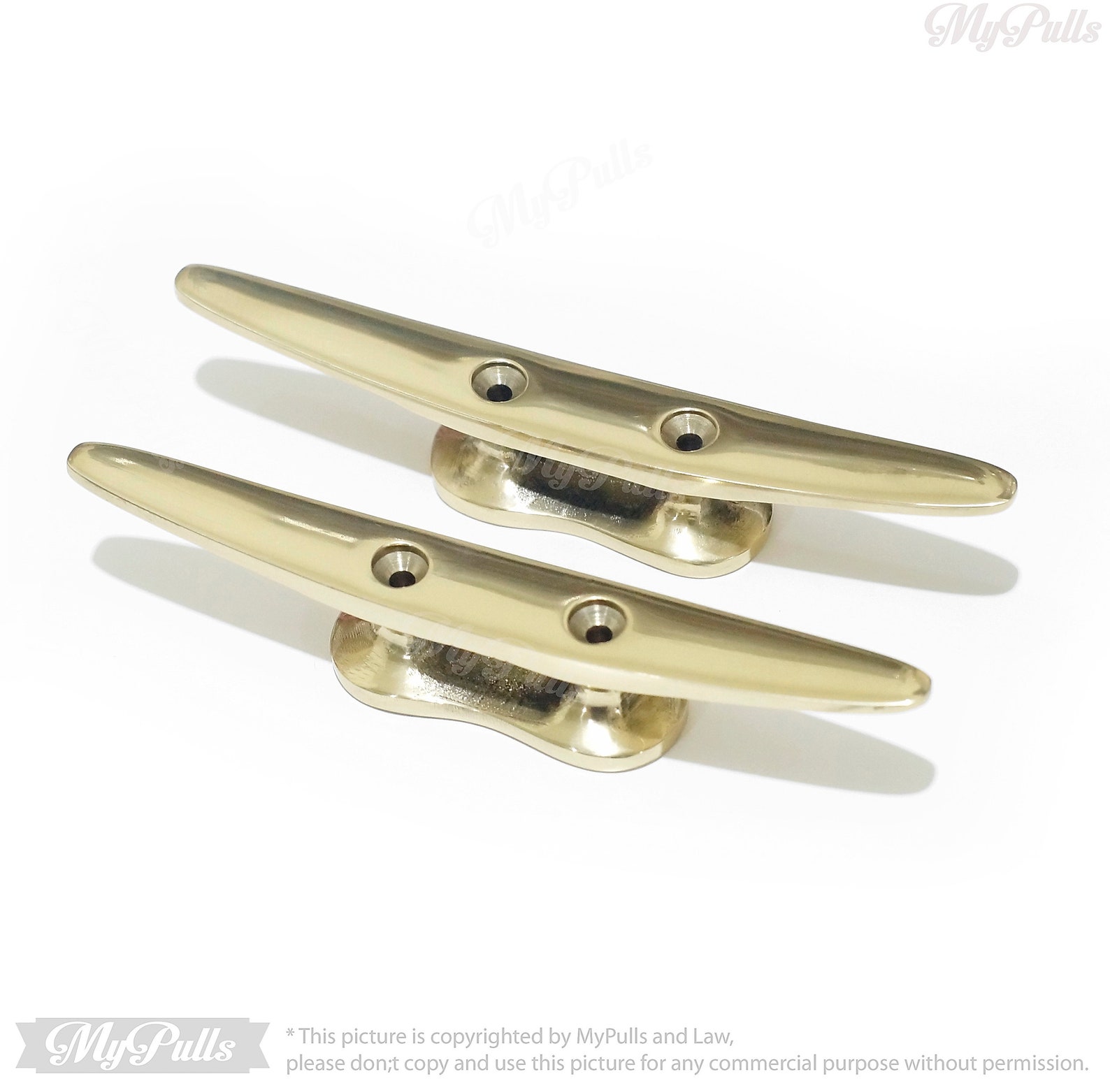 5.51 Lot 2 pcs Solid brass Boat Cleat Hooks GOLD Finish Etsy