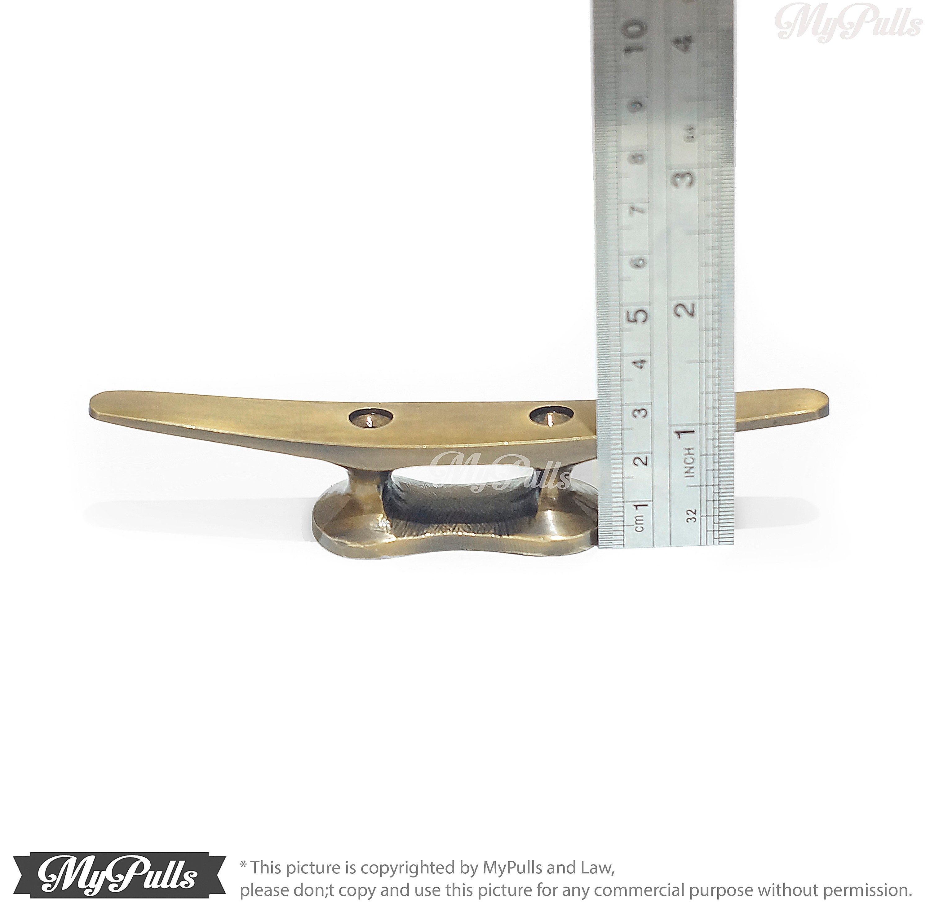 5.51 Lot 3 pcs Solid brass boat cleats Hooks Retro Etsy