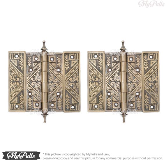 Rare 6 41 Inches Set Pair 2 Pcs Solid Brass Art Deco Etsy