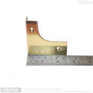 Furniture corner protectors solid brass gold color