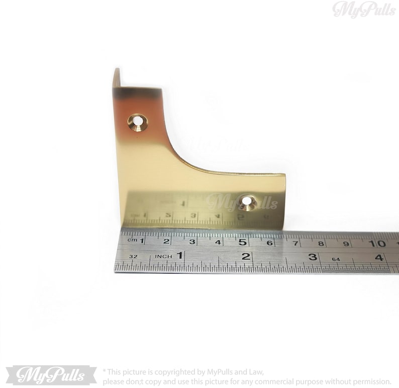 Furniture corner protectors solid brass gold color