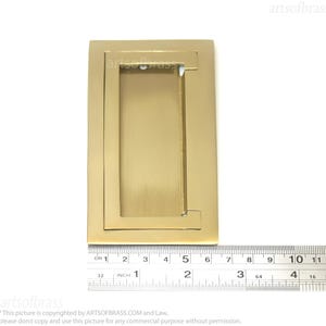 Baldwin grip inspired brass flush pull handle furniture hardware