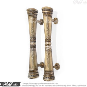 24.00&quot; Solid Brass Victorian Big Pulls Handle Vintage Classic Detail Front Door Handle | Solid Brass Door Handle