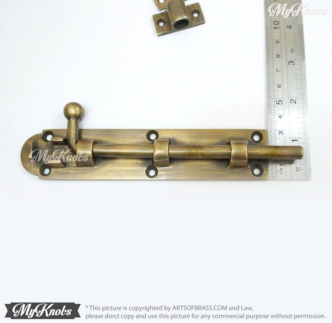 Solid Brass Gate Door Latch Slot Vintage Western Door Safe Etsy