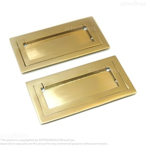Baldwin style solid brass flush pull handles for sliding doors