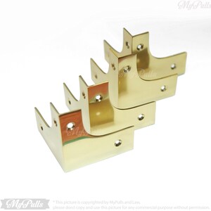 Retro brass corner guards for wooden furniture