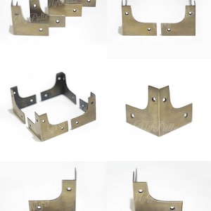 Decorative solid brass corner protectors for trunks