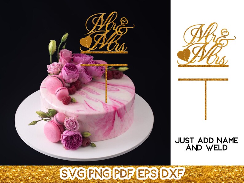 17 Wedding Designs Cake Toppers, Custom Toppers Love Holiday Bundle