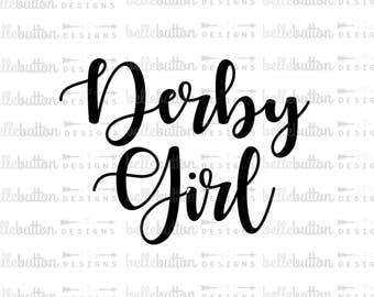 Derby Girl SVG PNG-klippfil för Cricut- och Cameo-klippmaskiner