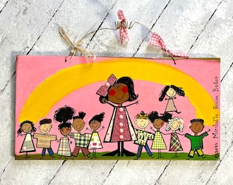 Kids Are My Business Sign, Painted Words You Choose, Sign For School Staff, Teacher Gift, Principal&#39;s Office Decor, Marchel&#39;le Renise Barber
