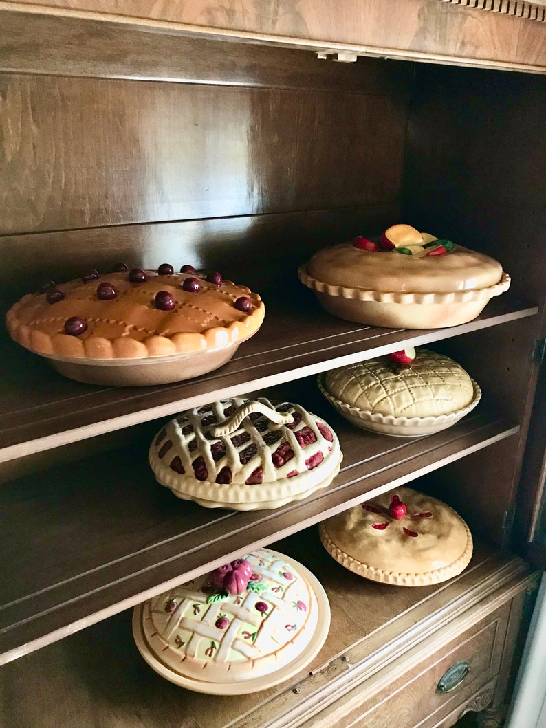 Ceramic Cherry Pie Lattice Top Pie Dessert Plate Decorative - Etsy