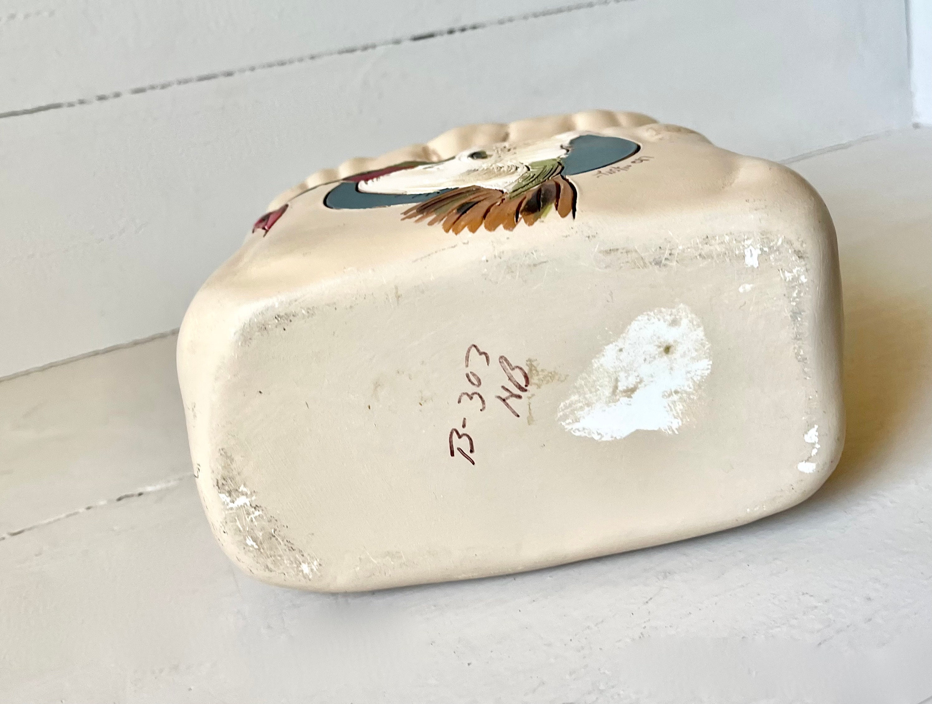 Hummingbird Vase, Hand Painted, (c) 1997, Collectible Planter