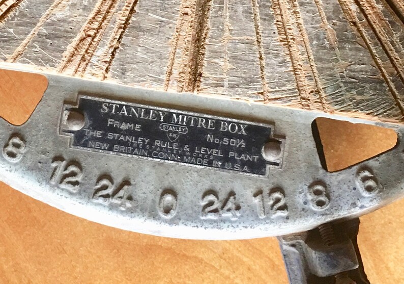 Antique Stanley Mitre Box Stanley Rule & Level Plant the Etsy