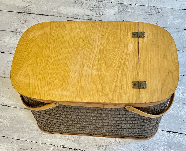 Hawkeye Picnic Basket Burlington Picnic Basket Vintage Etsy