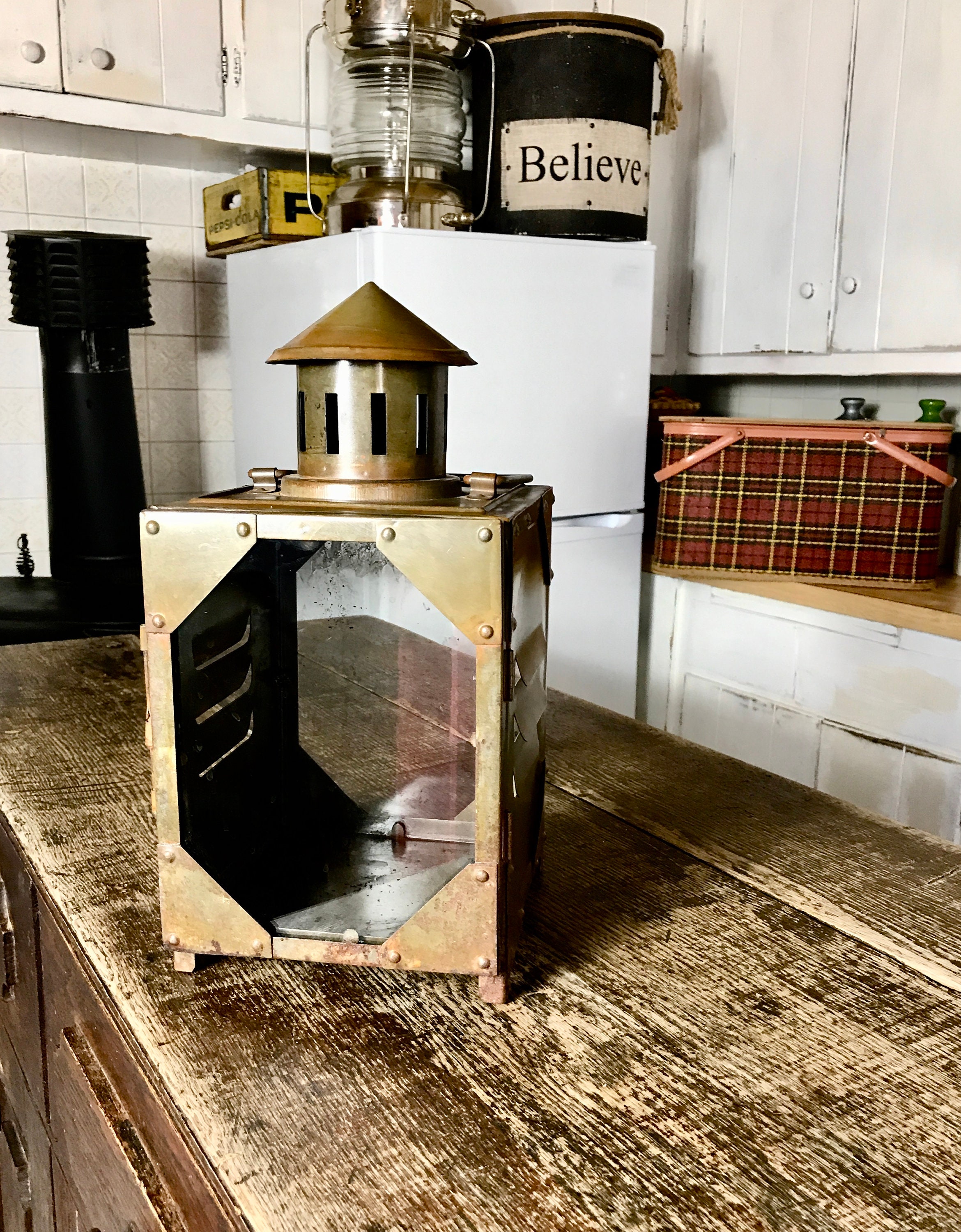 Railway Candle Lamp Rustic Lamp Carriage Lamp Train Lamp Etsy 日本