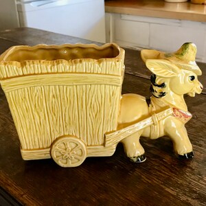 Vintage Donkey Ceramic Planter, Lofton Figurine, Candy Container ...