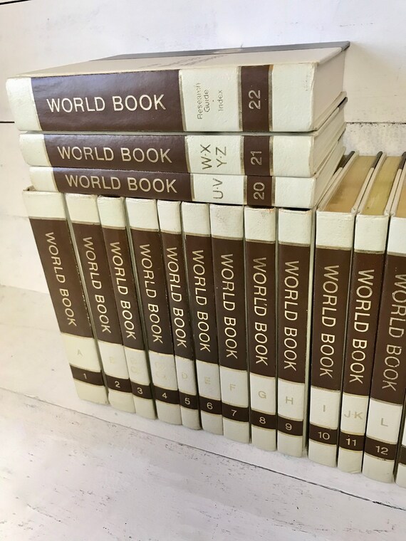 1972 World Book Encyclopedia A Z Encyclopedias 22 Books In Etsy