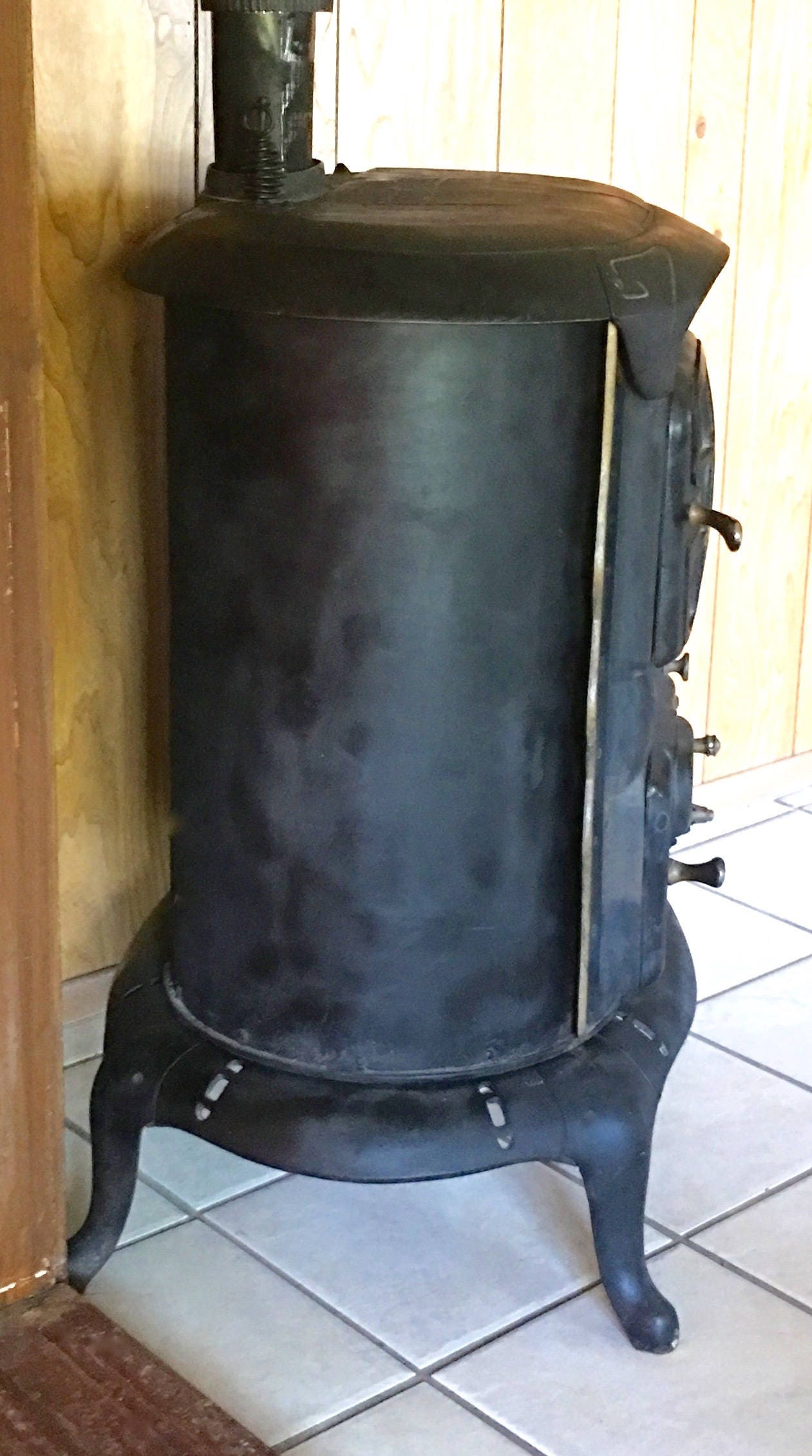 Antique Parlor Stove Montgomery Ward Parlor Stove Pot Belly Etsy