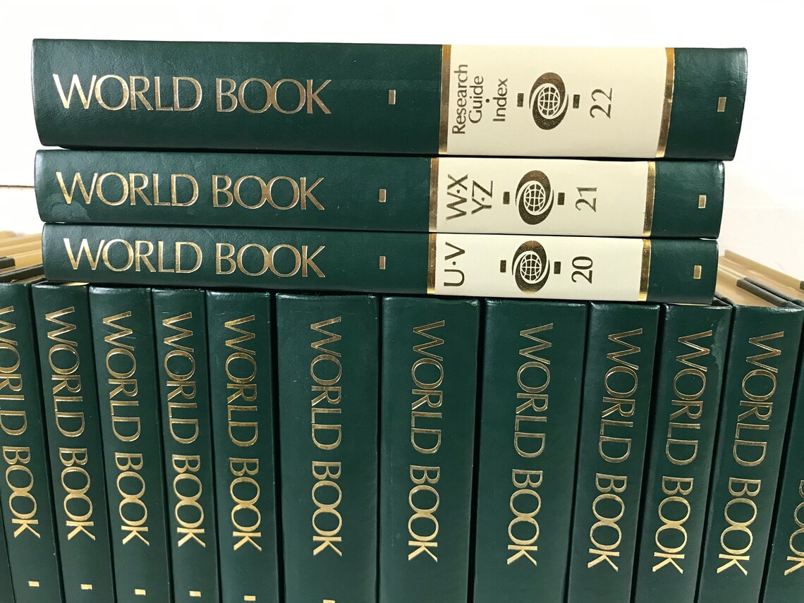 1988 World Book Encyclopedia Set 22 Books In All A to Z Etsy