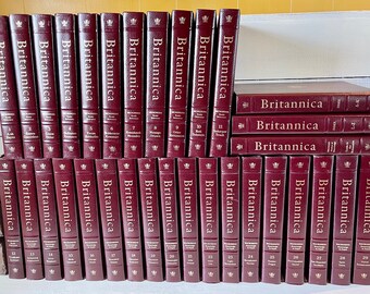 1987 Royal Burgundy Edition Encyclopaedia Britannica Etsy Norway